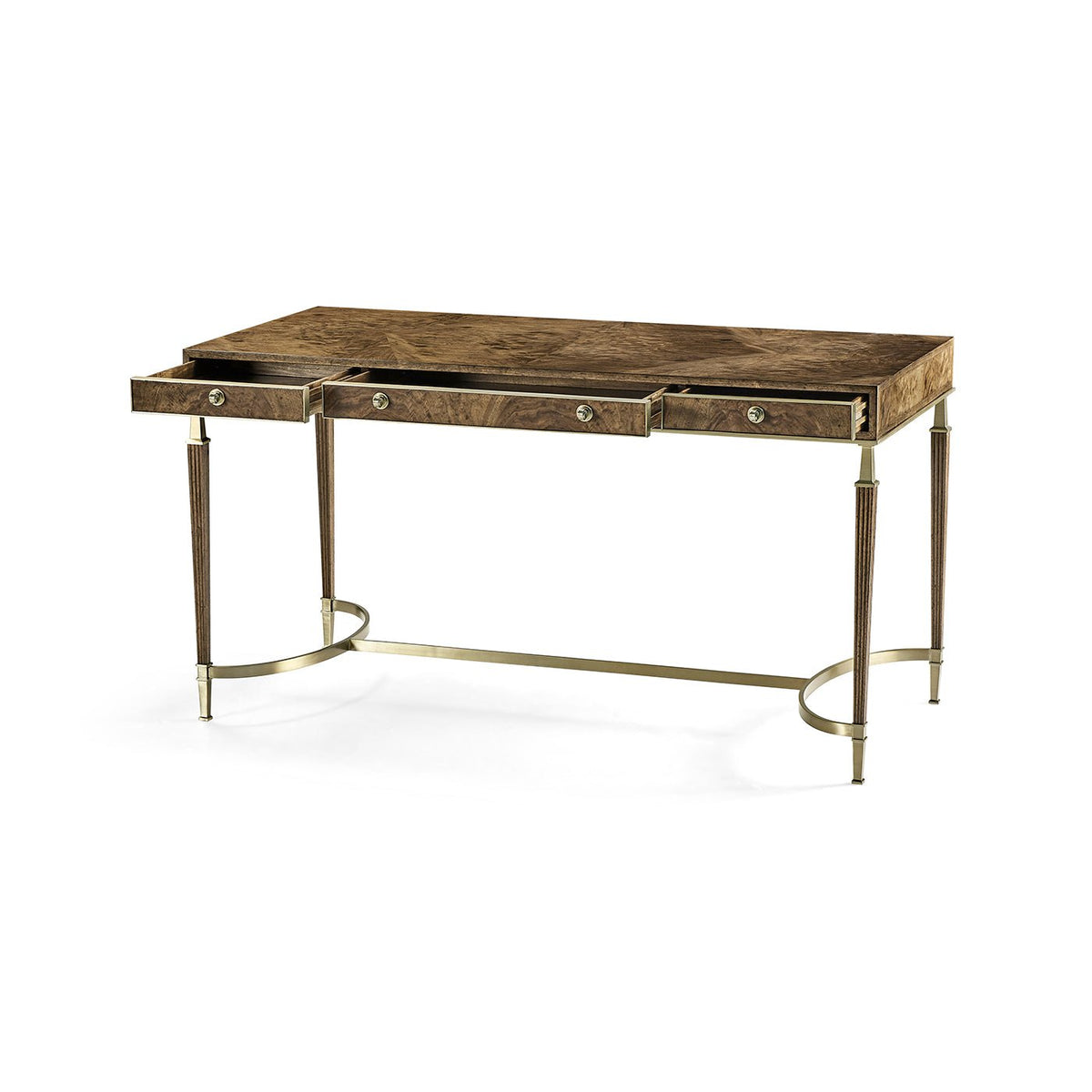 European Mid Century Walnut Desk - English Georgian America