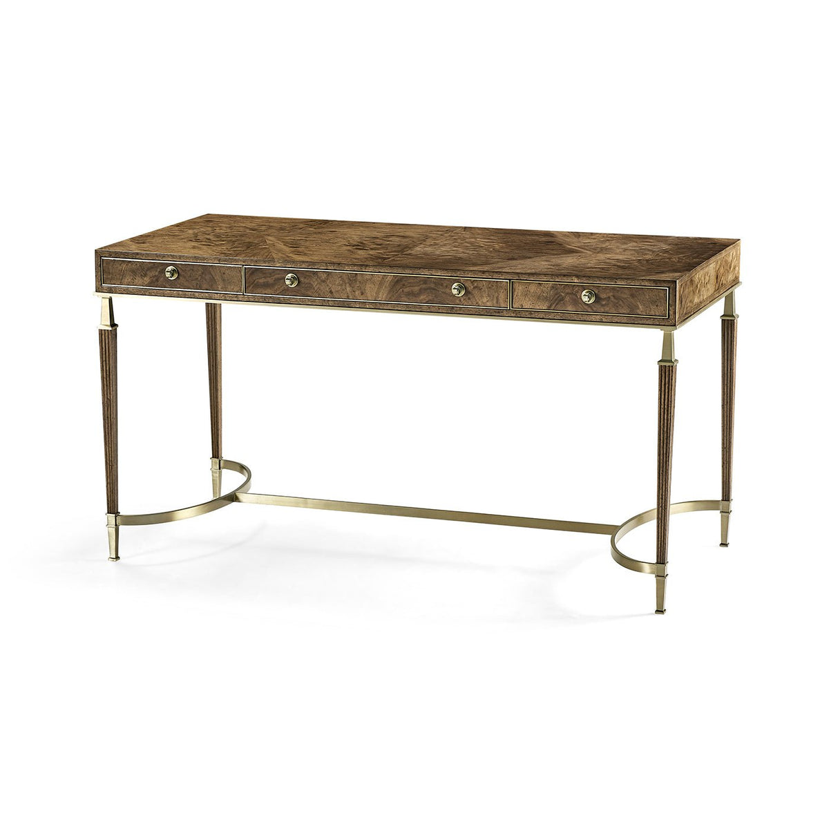 European Mid Century Walnut Desk - English Georgian America