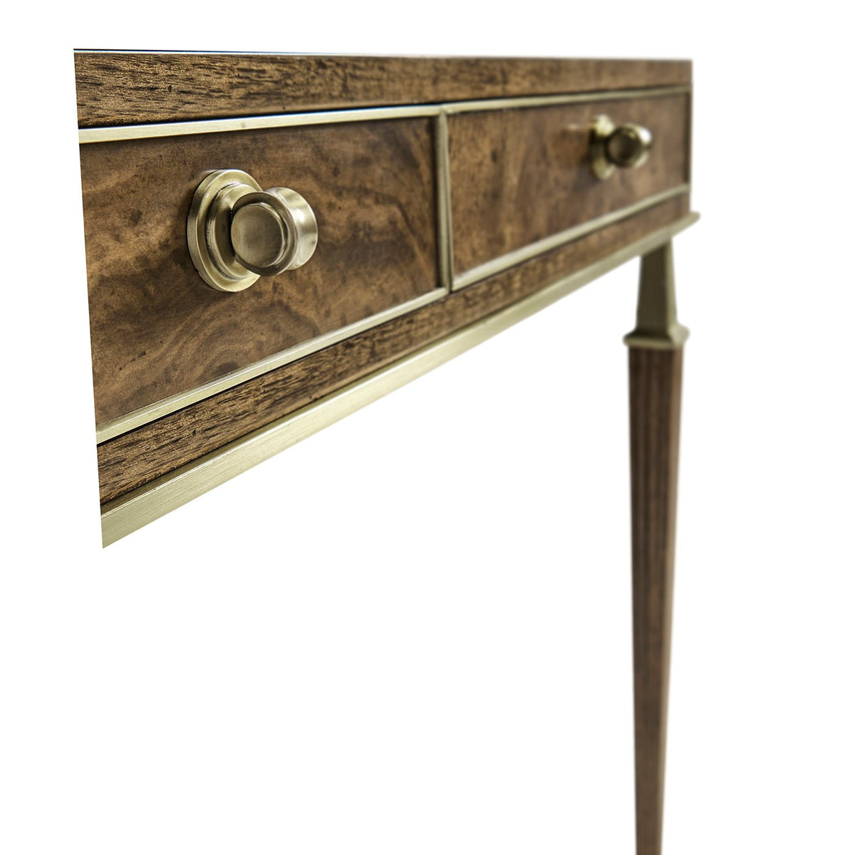 European Mid Century Walnut Desk - English Georgian America