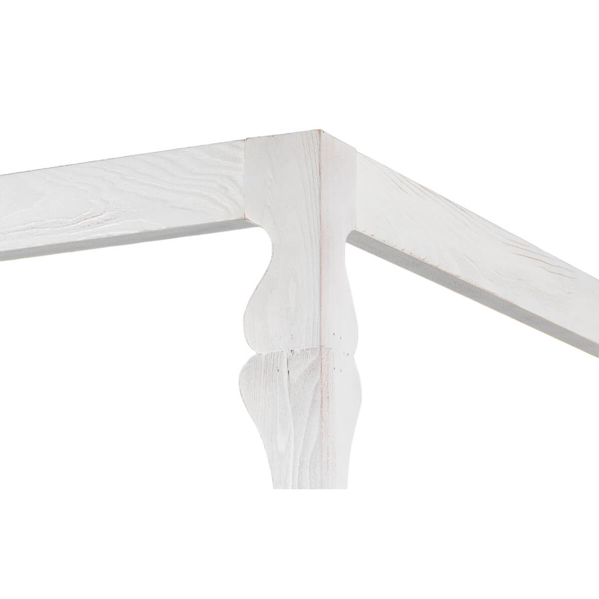 European Style Canopy Bed - Bungalow White - English Georgian America