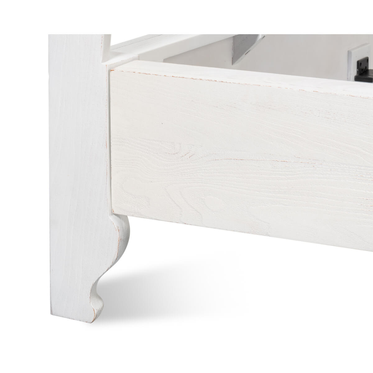 European Style Canopy Bed - Bungalow White - English Georgian America