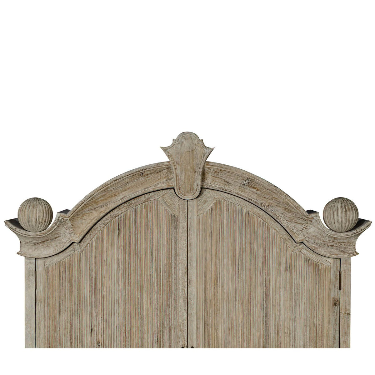 European Whitewashed Secretary Bookcase - English Georgian America