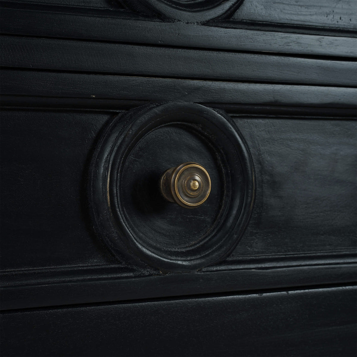 Farmhouse Black Rustic Sideboard - English Georgian America