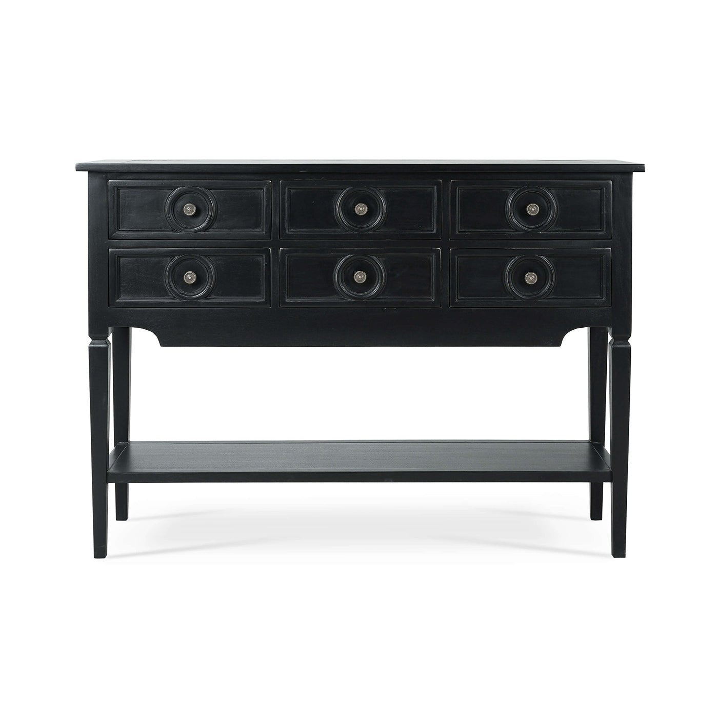 Farmhouse Black Rustic Sideboard - English Georgian America