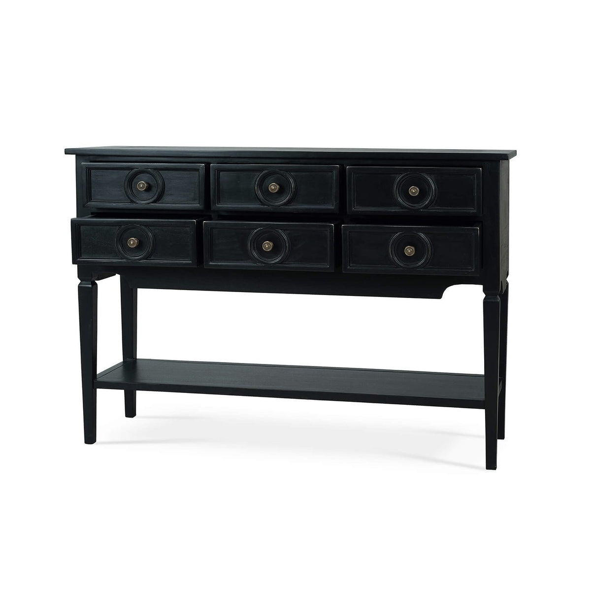 Farmhouse Black Rustic Sideboard - English Georgian America