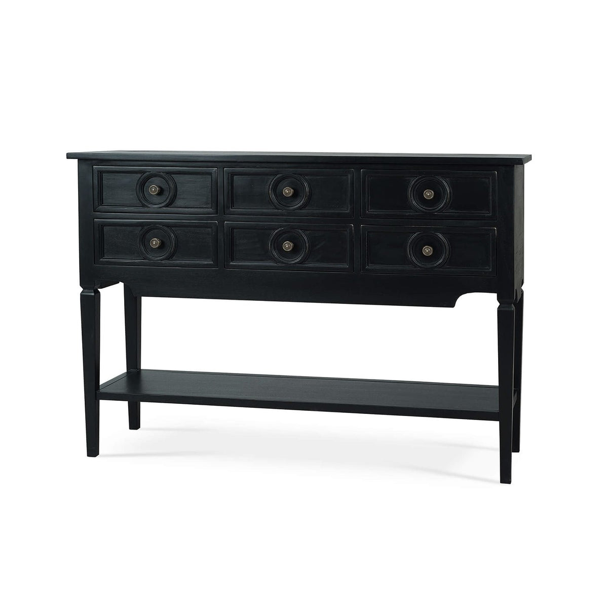 Farmhouse Black Rustic Sideboard - English Georgian America