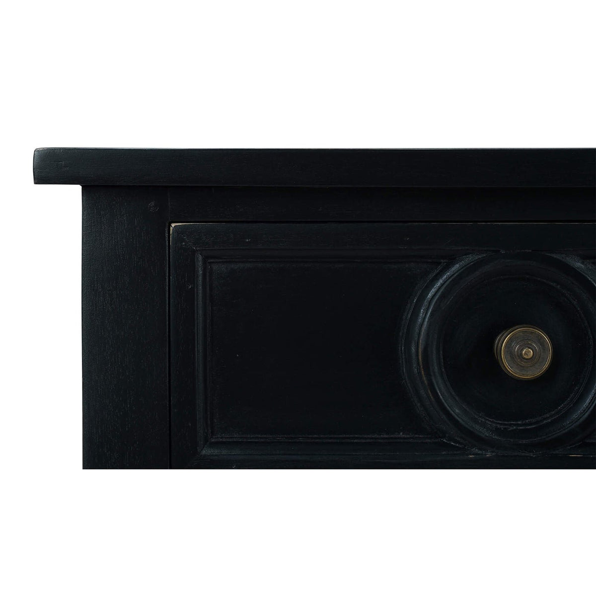 Farmhouse Black Rustic Sideboard - English Georgian America