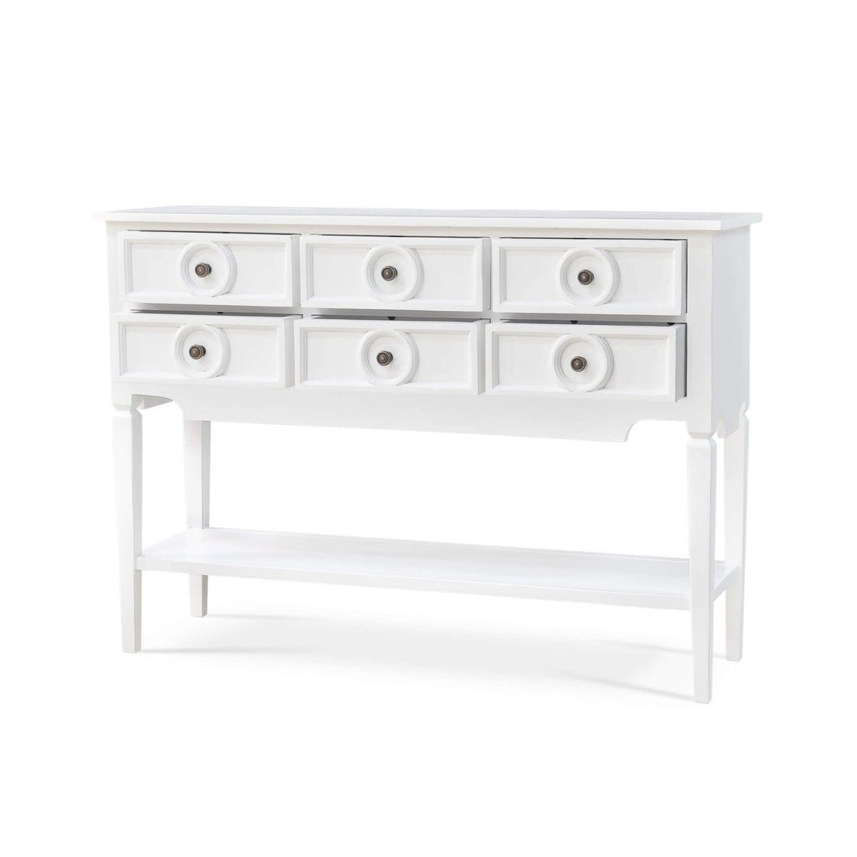 Farmhouse White Rustic Sideboard - English Georgian America