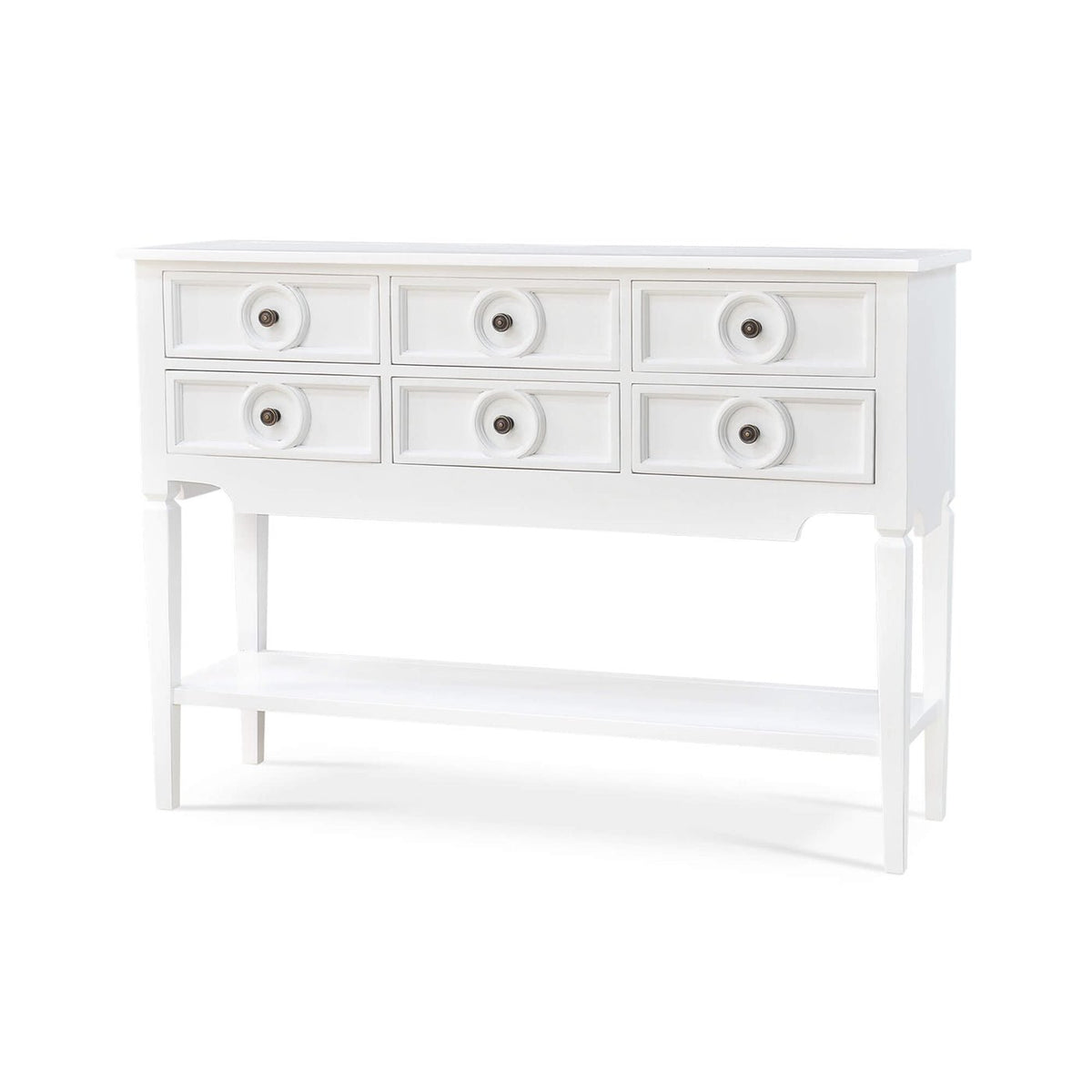 Farmhouse White Rustic Sideboard - English Georgian America