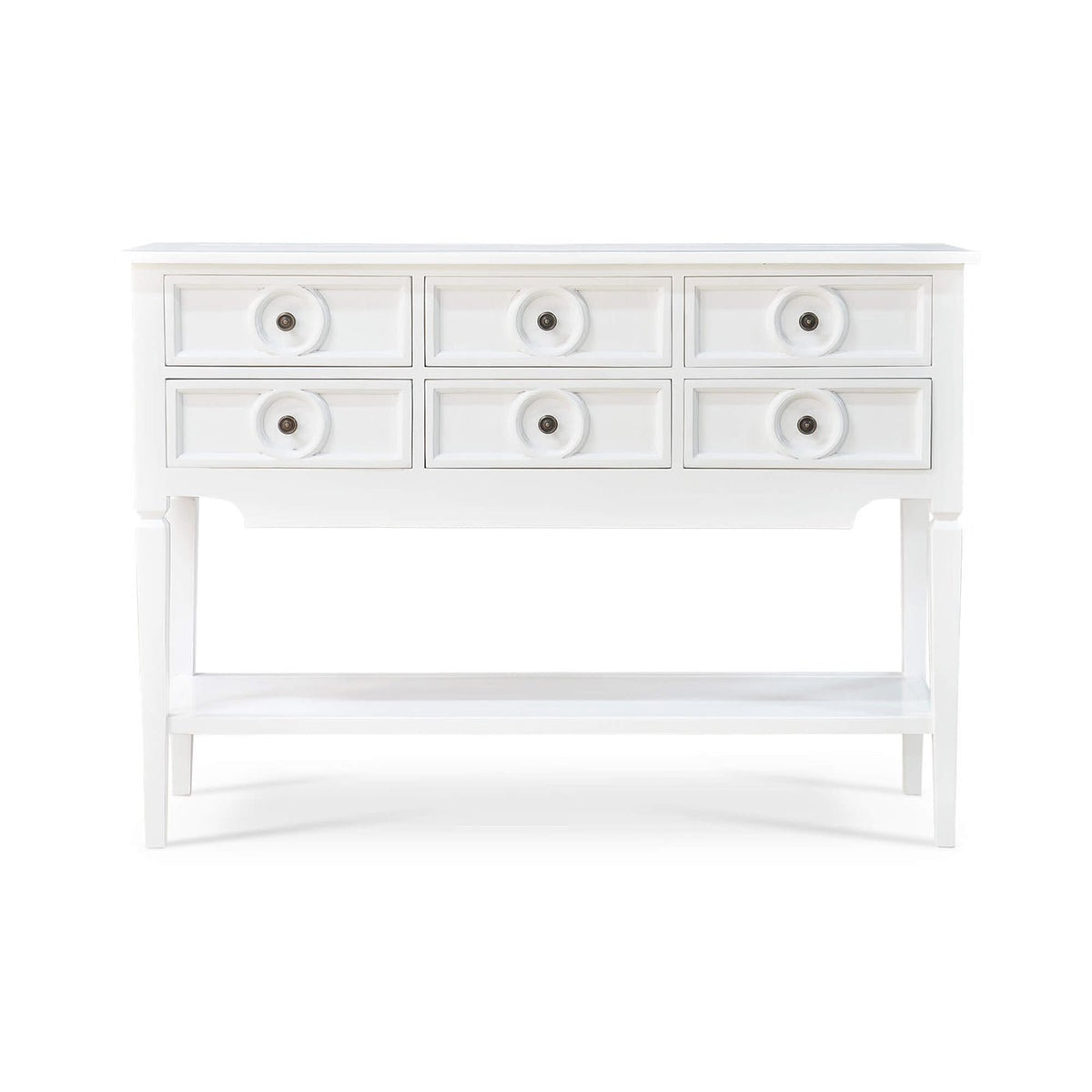 Farmhouse White Rustic Sideboard - English Georgian America