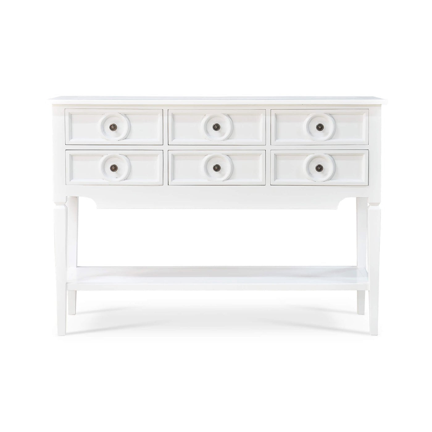 Farmhouse White Rustic Sideboard - English Georgian America