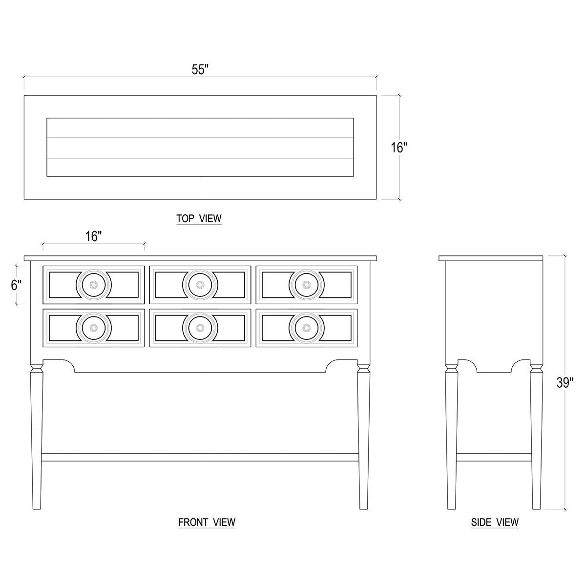 Farmhouse White Rustic Sideboard - English Georgian America