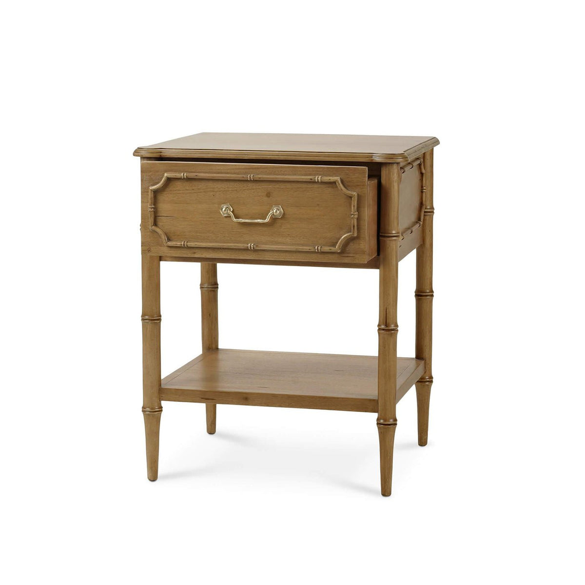 Faux Bamboo Hollywood Regency End Table - English Georgian America