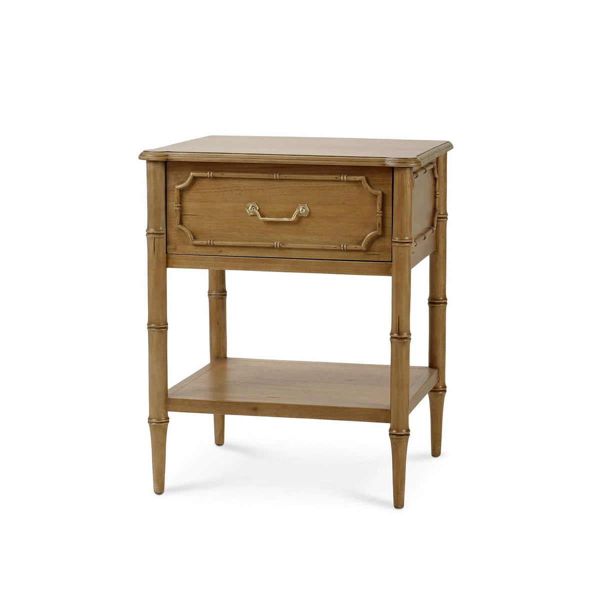 Faux Bamboo Hollywood Regency End Table - English Georgian America