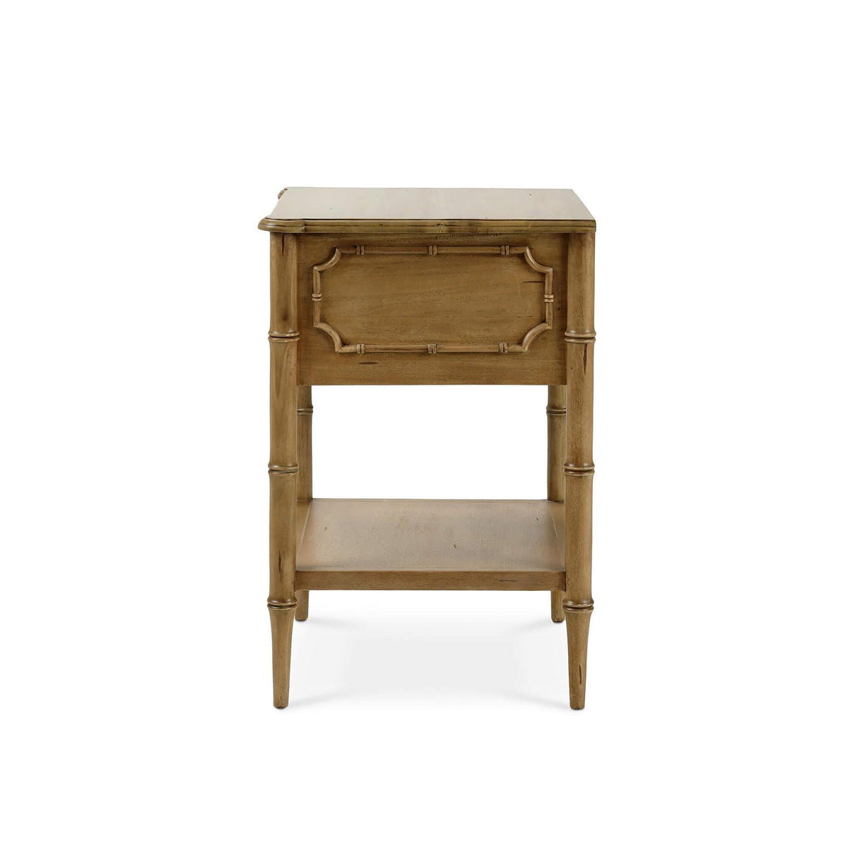 Faux Bamboo Hollywood Regency End Table - English Georgian America