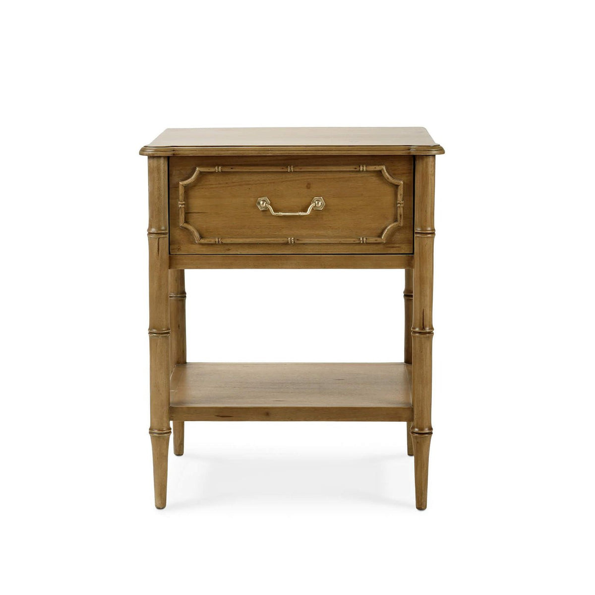 Faux Bamboo Hollywood Regency End Table - English Georgian America