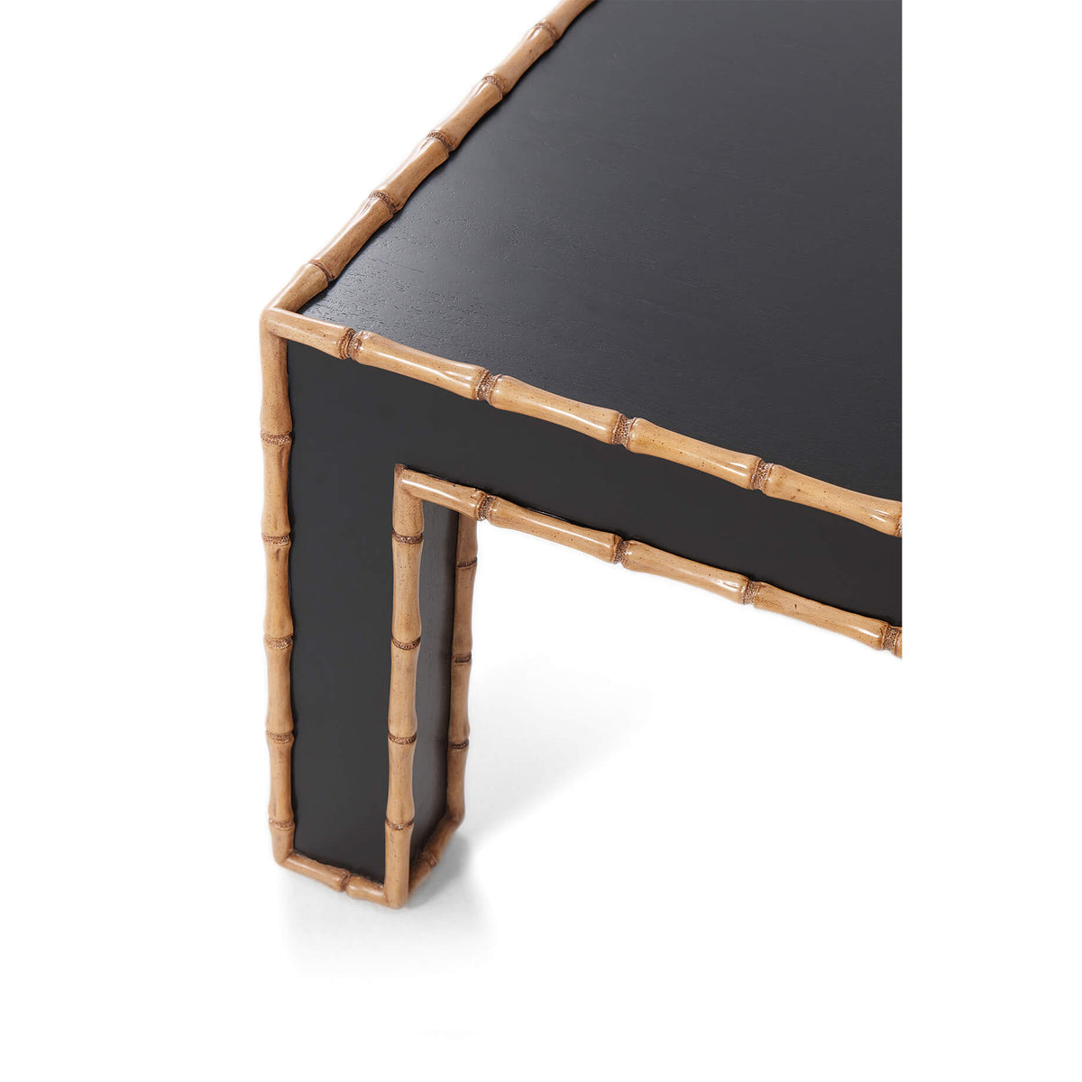 Faux Bamboo Square Cocktail Table - English Georgian America