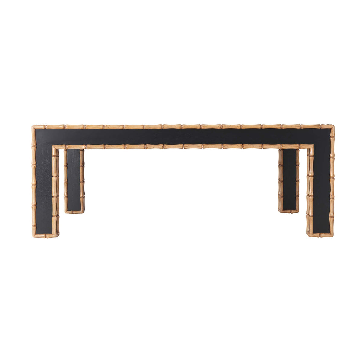 Faux Bamboo Square Cocktail Table - English Georgian America