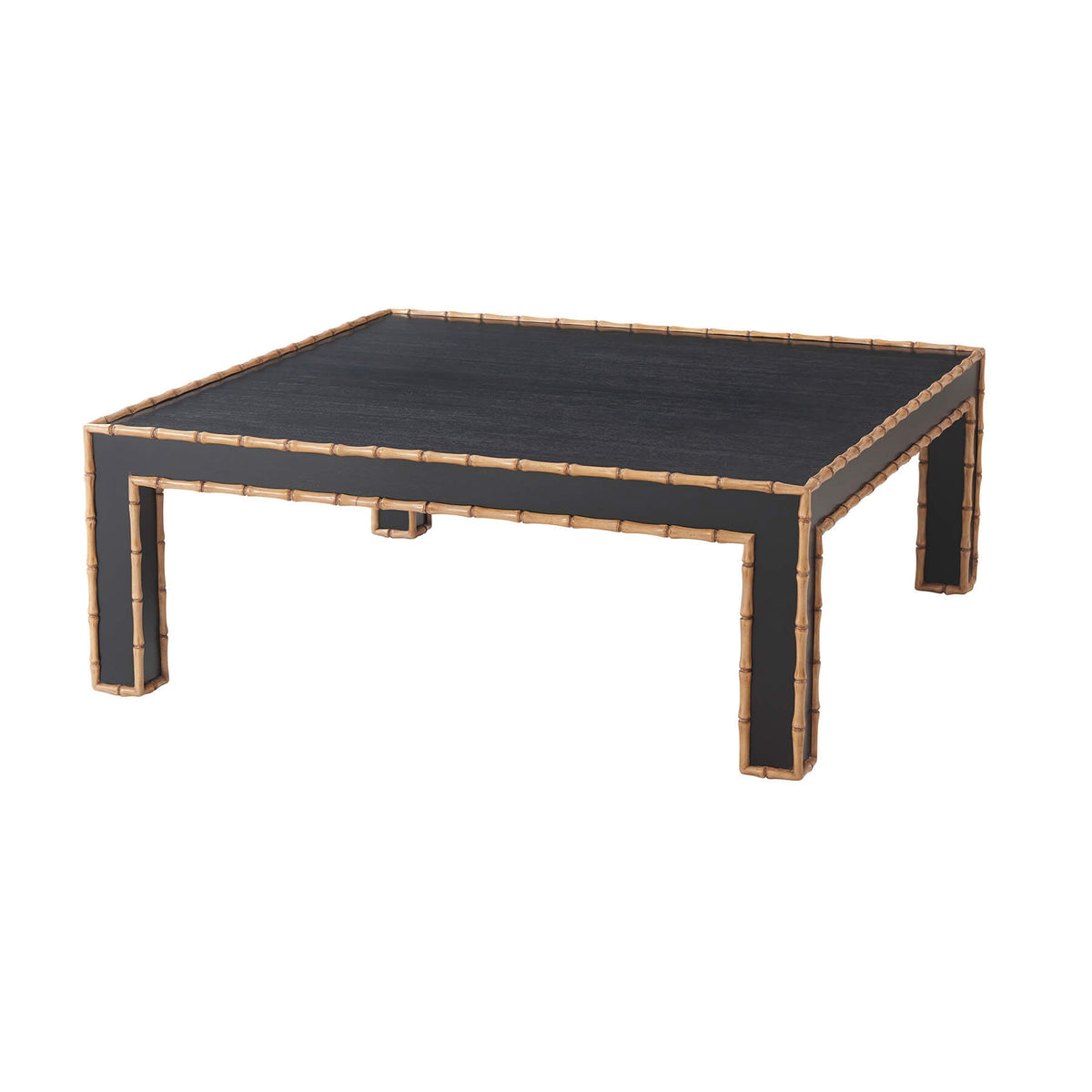 Faux Bamboo Square Cocktail Table - English Georgian America