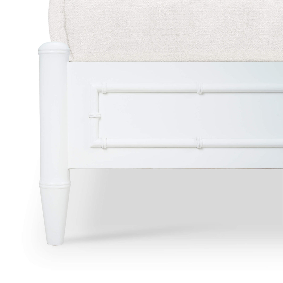 Faux Bois Mid Century Modern Queen Bed - English Georgian America