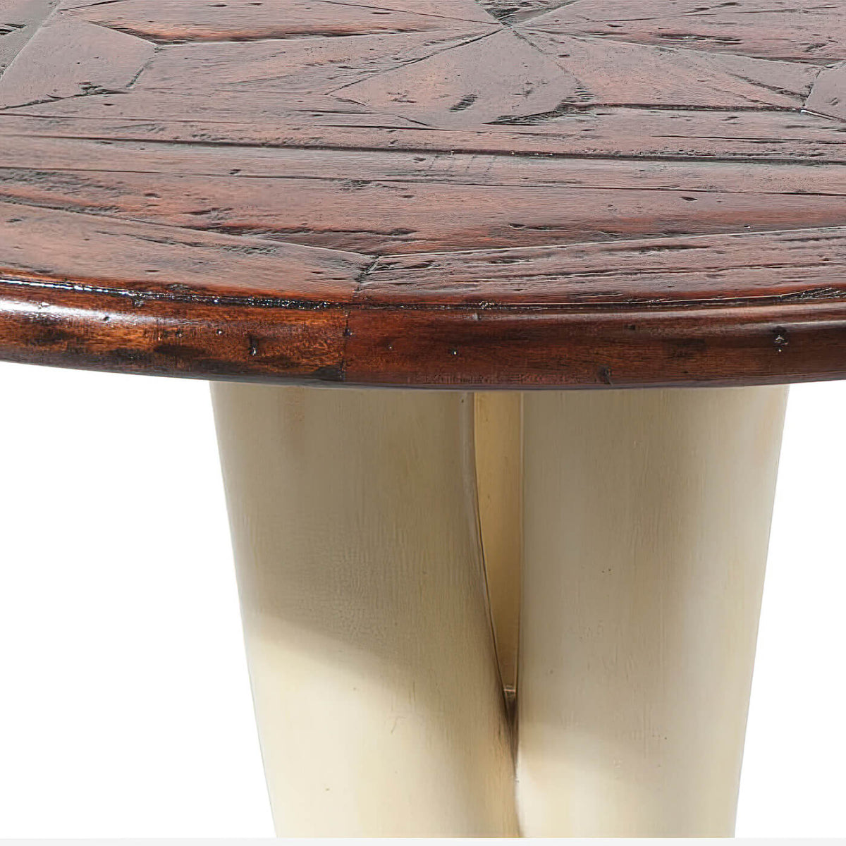 Faux Steerhorn Side Table - English Georgian America