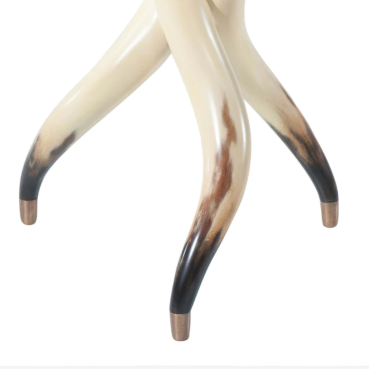 Faux Steerhorn Side Table - English Georgian America