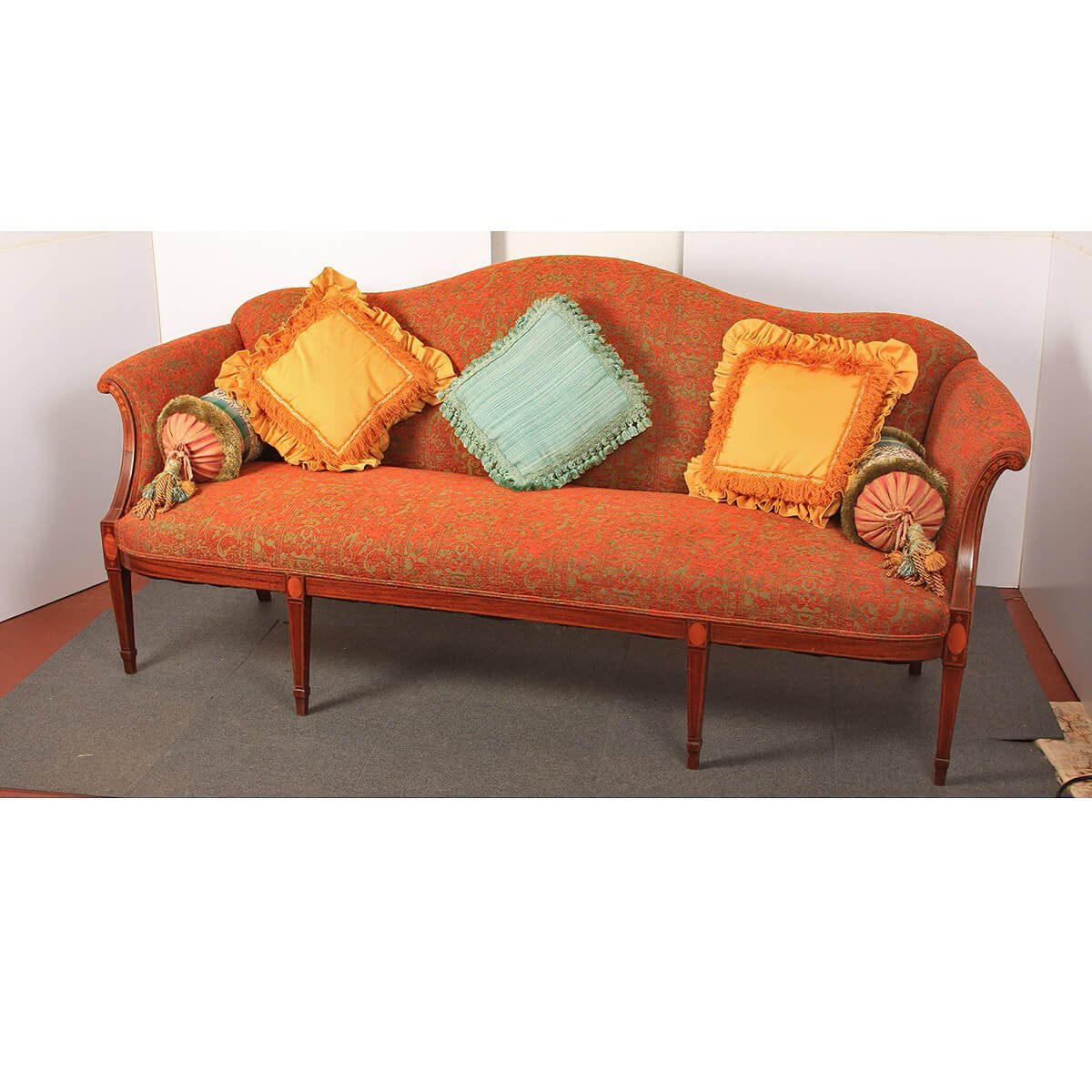 Federal Mahogany Inlaid Sofa - English Georgian America