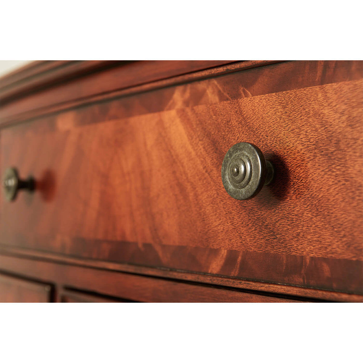 Federal Mahogany Tall Gentleman&#39;s Chest - English Georgian America