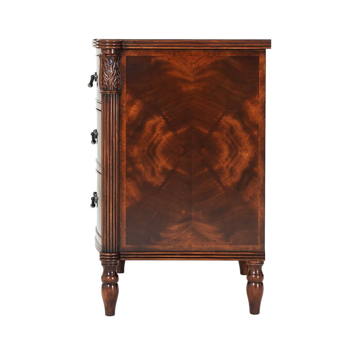 Federal Style Mahogany Bedside Chest - English Georgian America