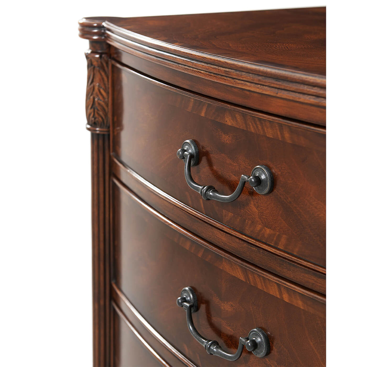 Federal Style Mahogany Bedside Chest - English Georgian America