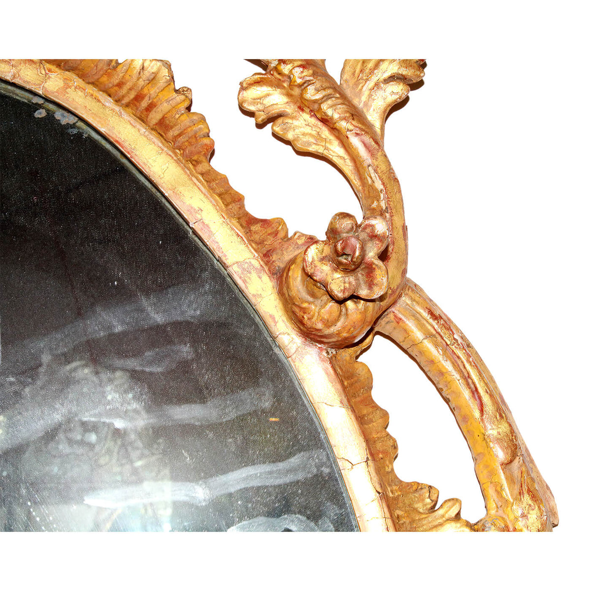 Fine George III Oval Gilt Mirror - English Georgian America