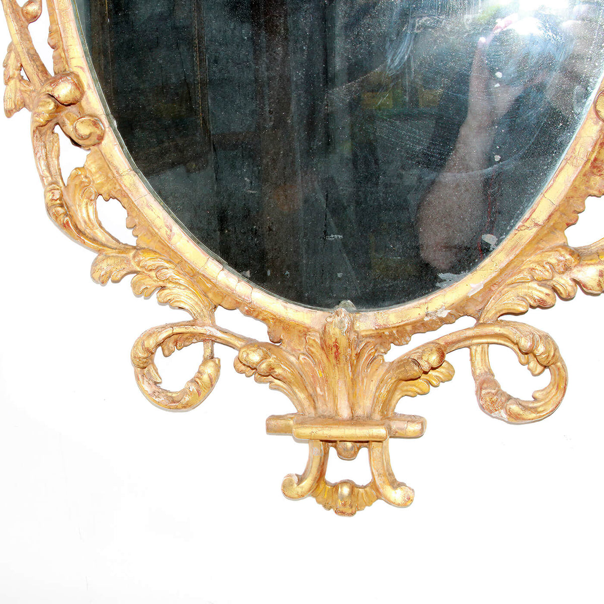 Fine George III Oval Gilt Mirror - English Georgian America