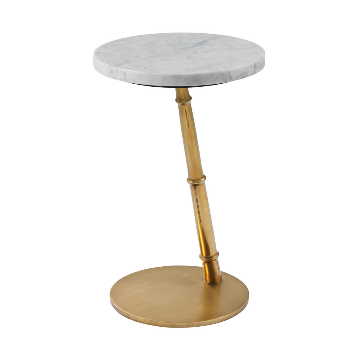 Floating Marble Top Accent Table - English Georgian America