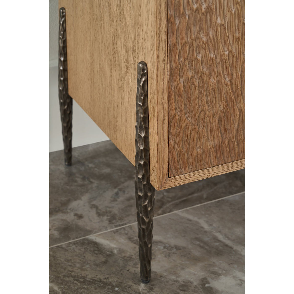 Four Door Organic Modern Media Cabinet - English Georgian America