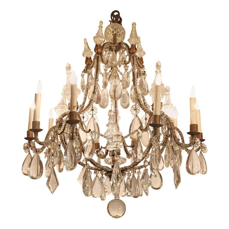 French 10-Light Chandelier - English Georgian America