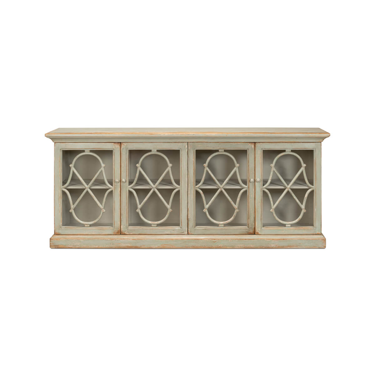 French Antique Sage Credenza - English Georgian America