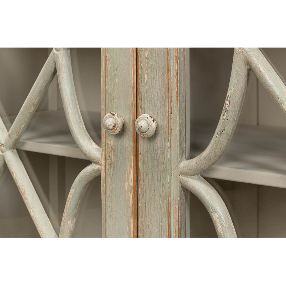 French Antique Sage Credenza - English Georgian America