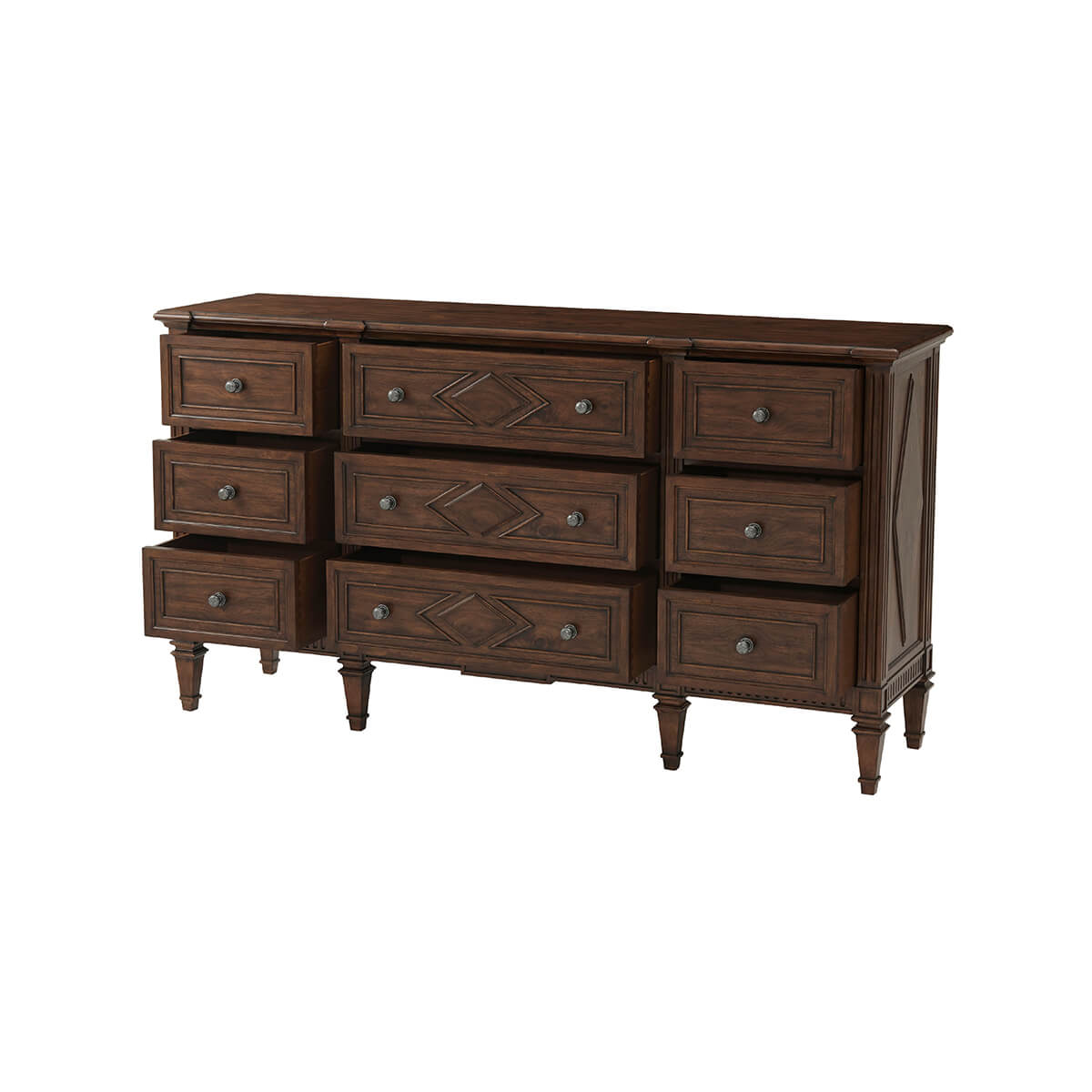 French Antique Style Dresser - English Georgian America