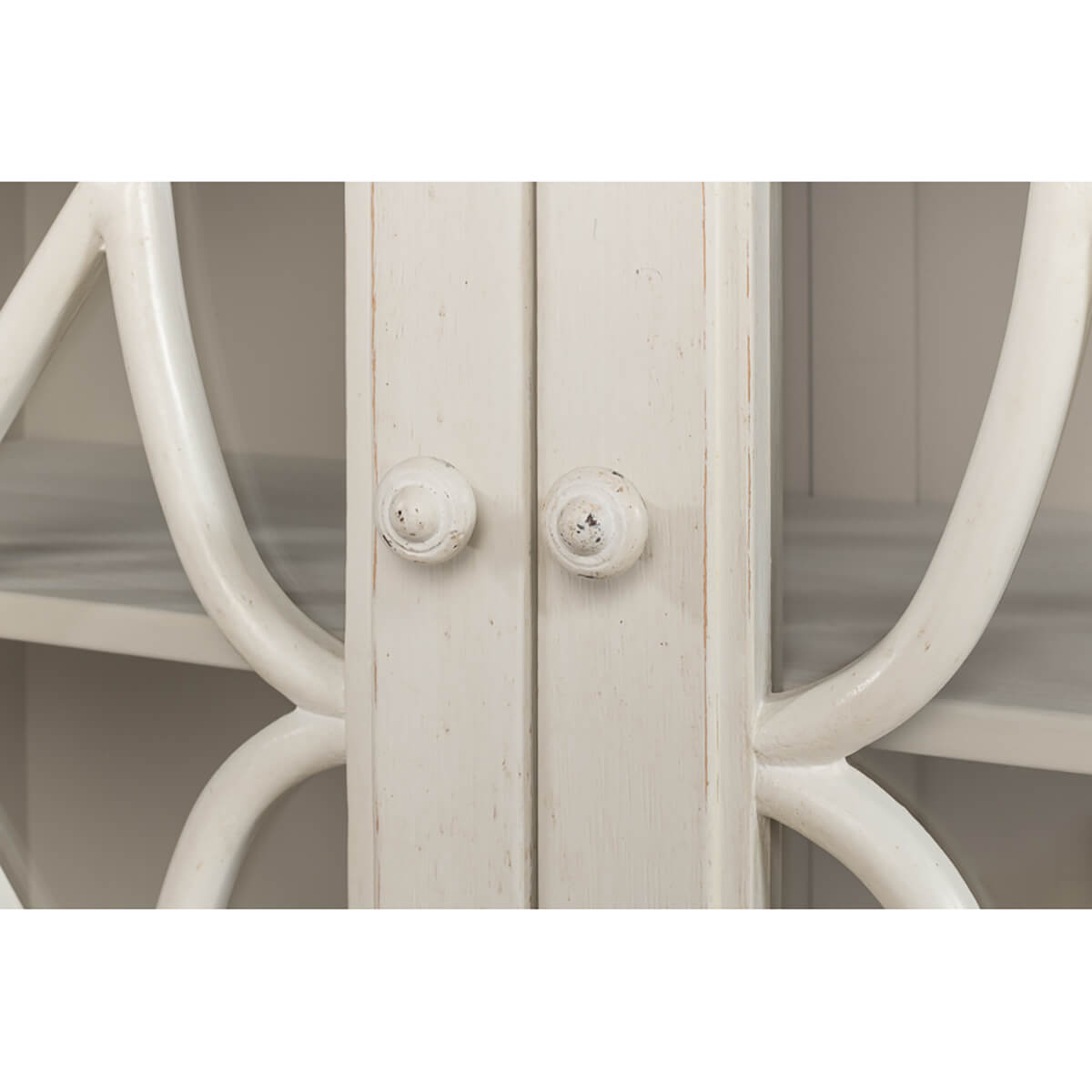 French Antique White Credenza - English Georgian America