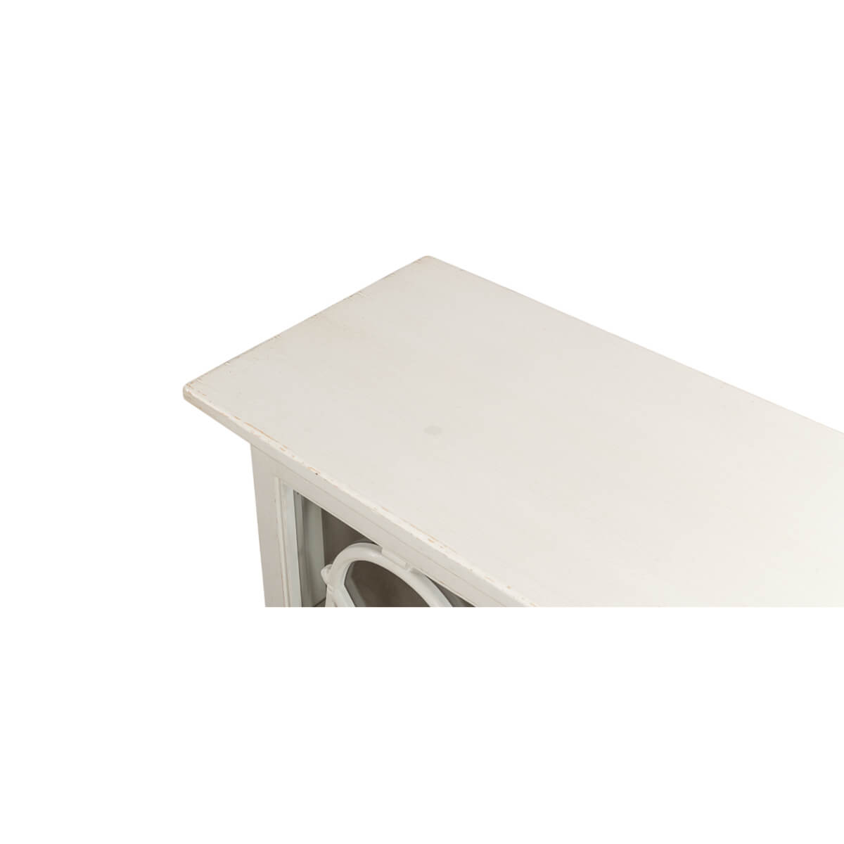 French Antique White Credenza - English Georgian America