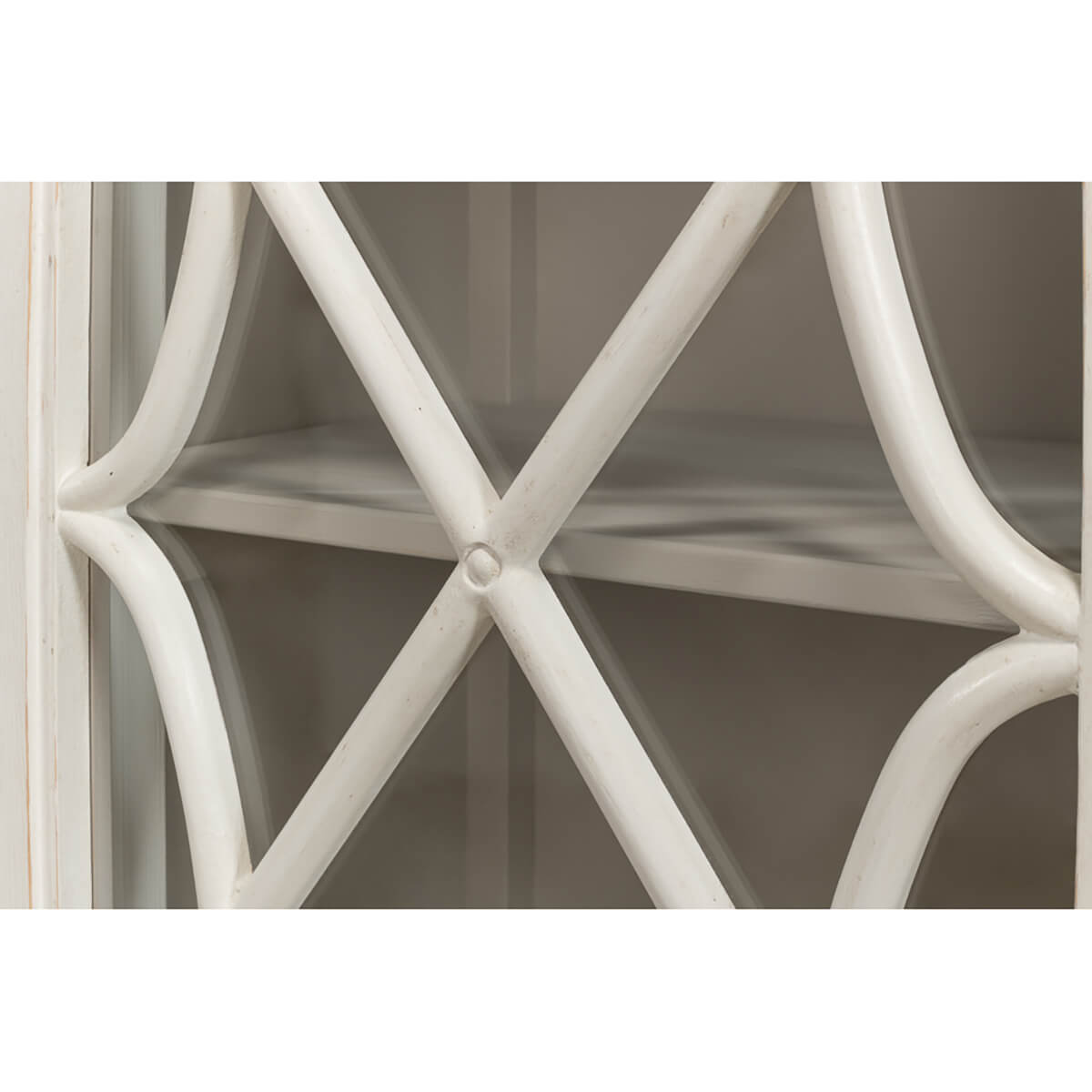 French Antique White Credenza - English Georgian America