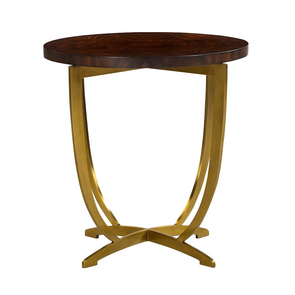French Art Deco Round Side Table - English Georgian America