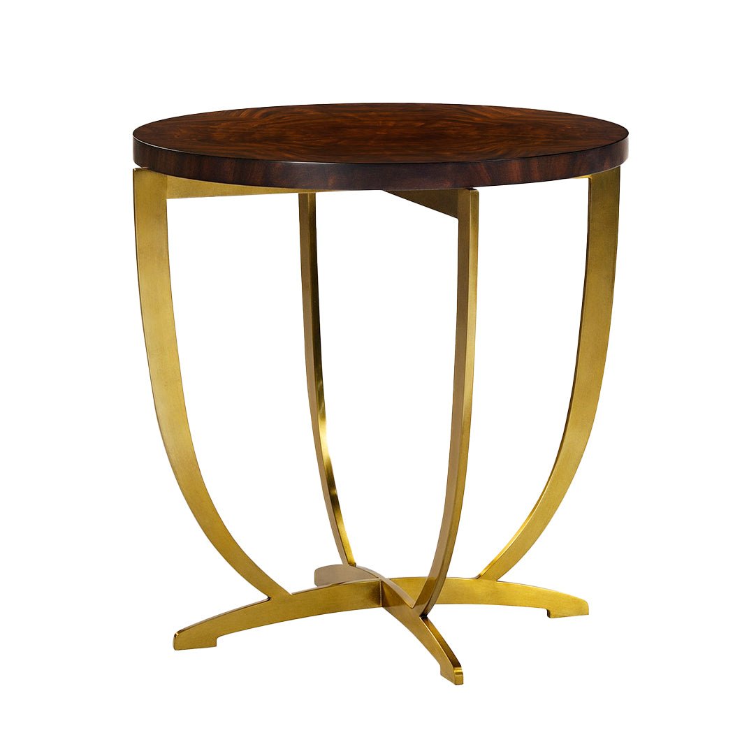 French Art Deco Round Side Table - English Georgian America