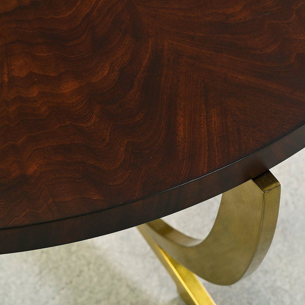 French Art Deco Round Side Table - English Georgian America