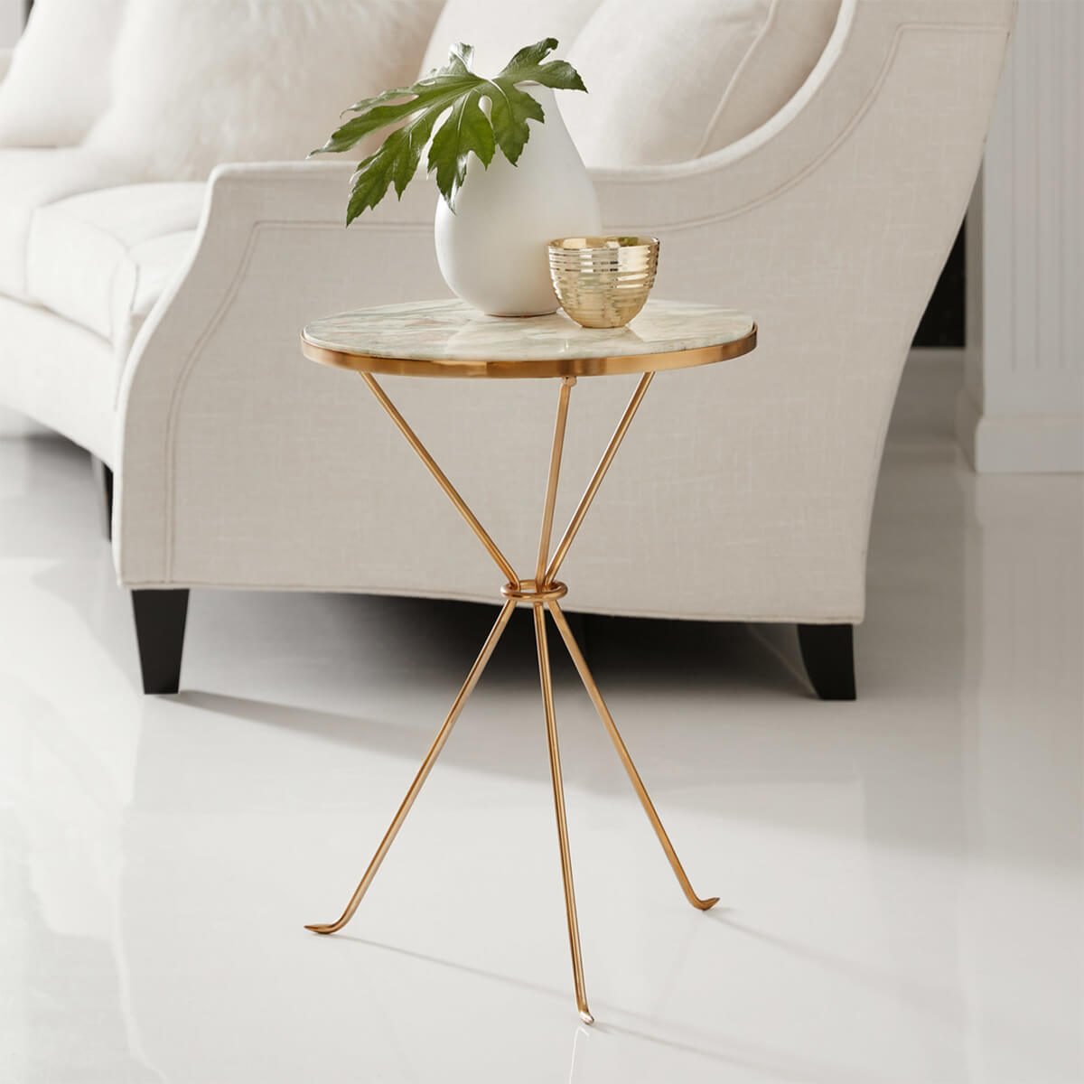 French Art Deco Style Accent Table - English Georgian America