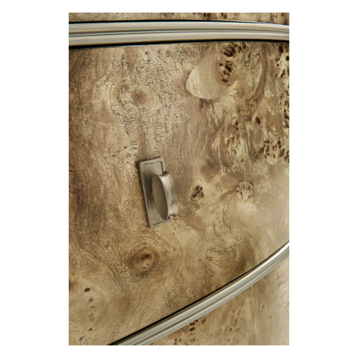 French Burl Demi Lune Dresser - English Georgian America