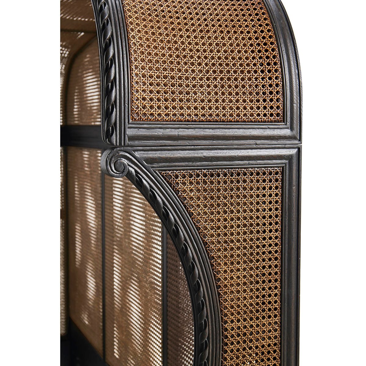 French Caned King Bed - English Georgian America