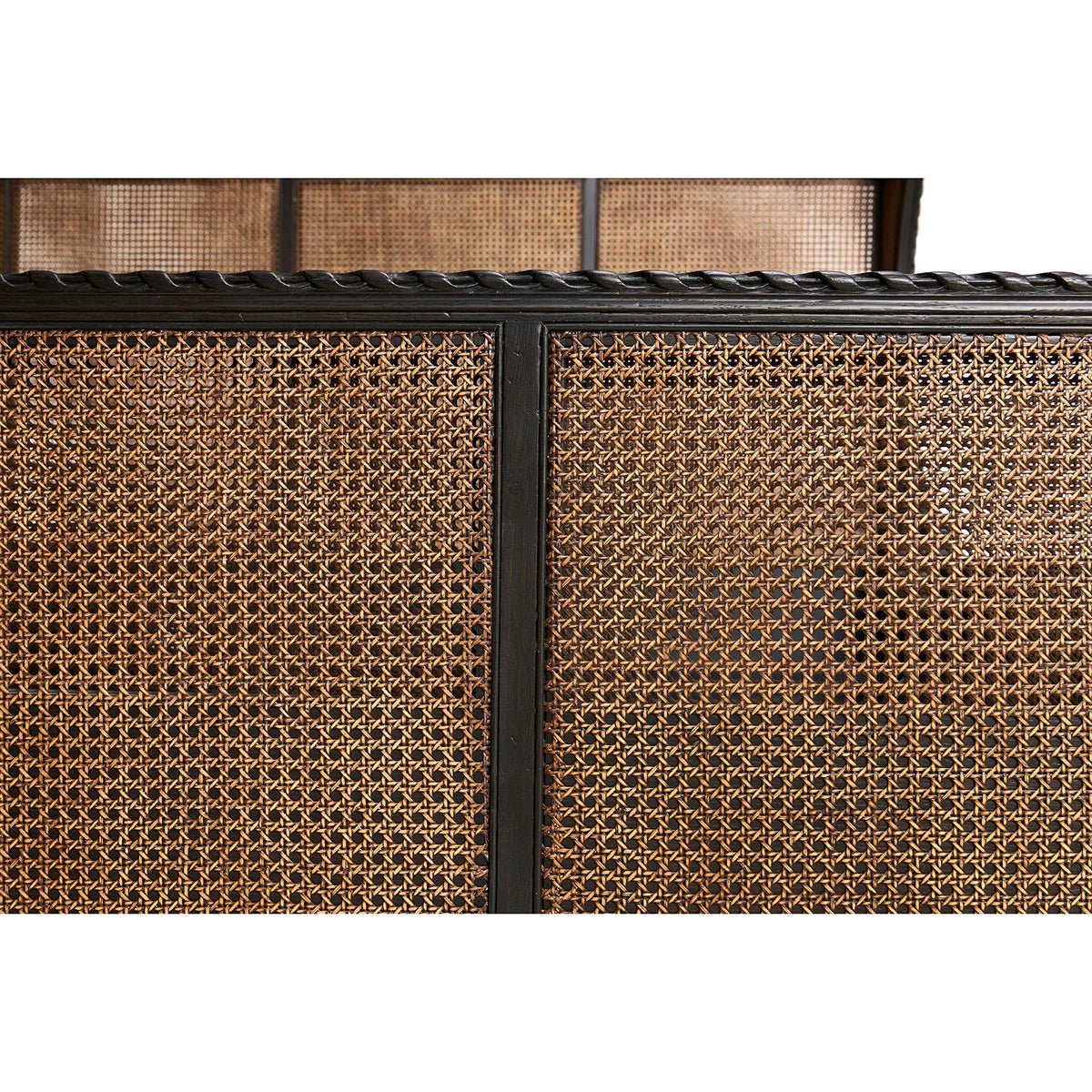 French Caned King Bed - English Georgian America