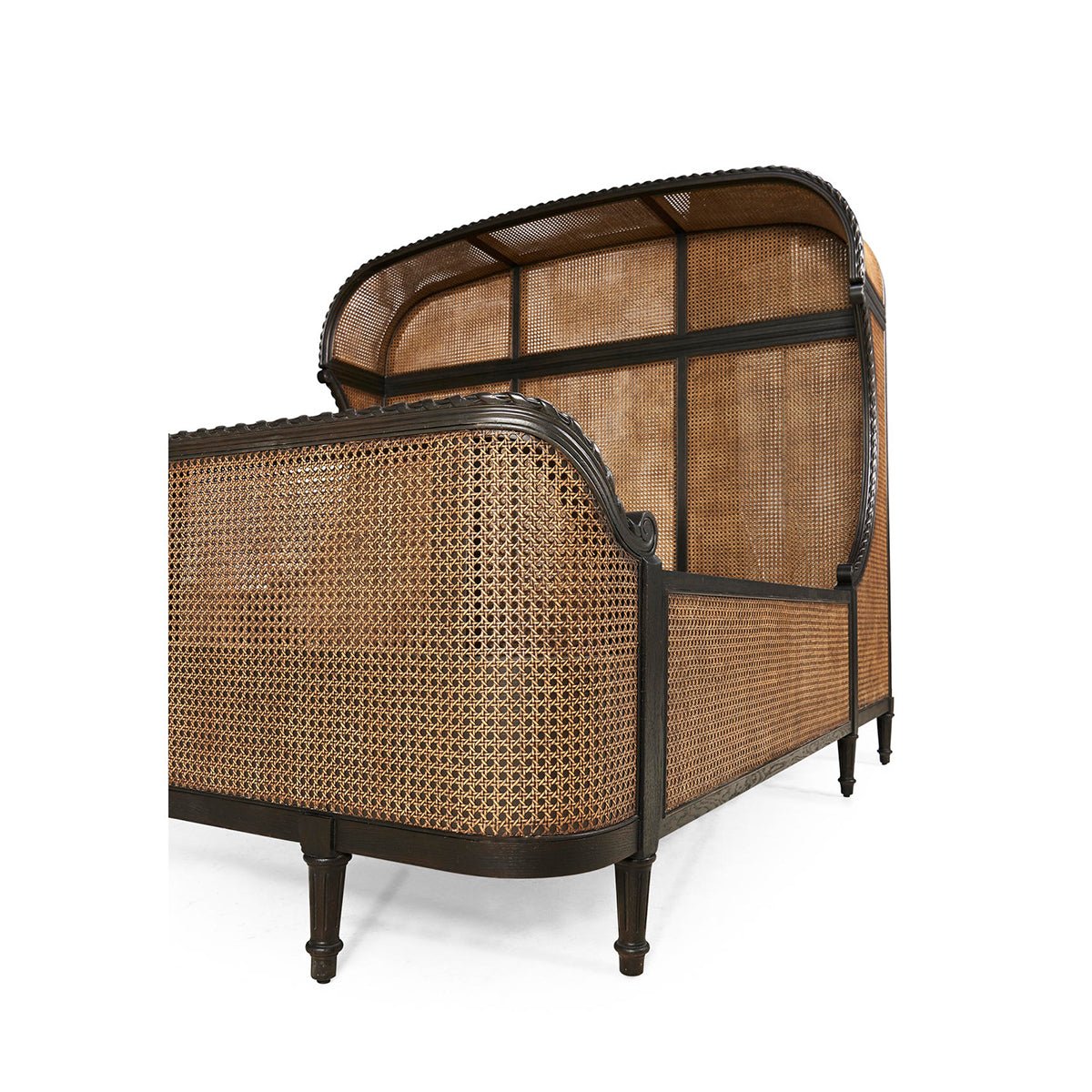French Caned King Bed - English Georgian America