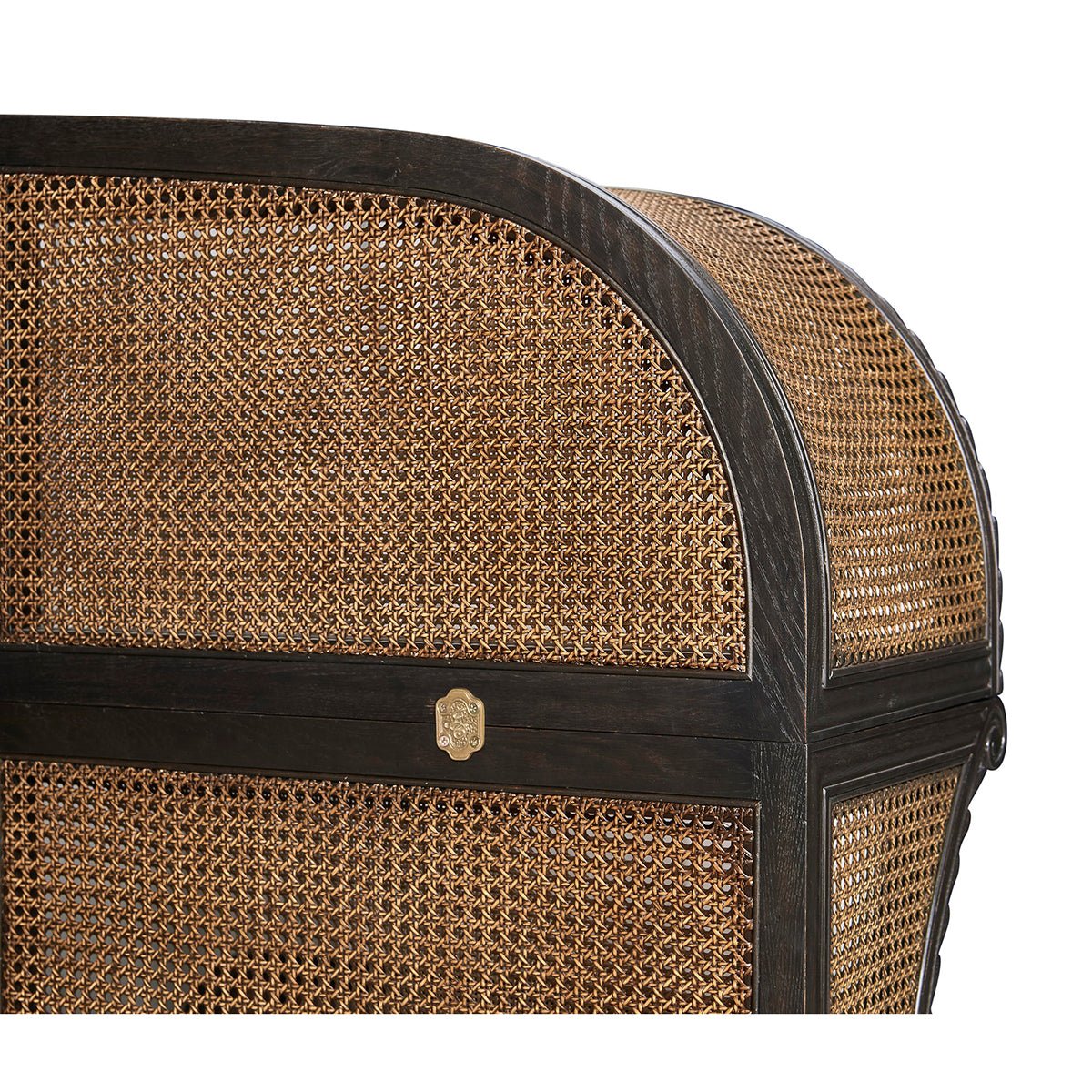 French Caned King Bed - English Georgian America